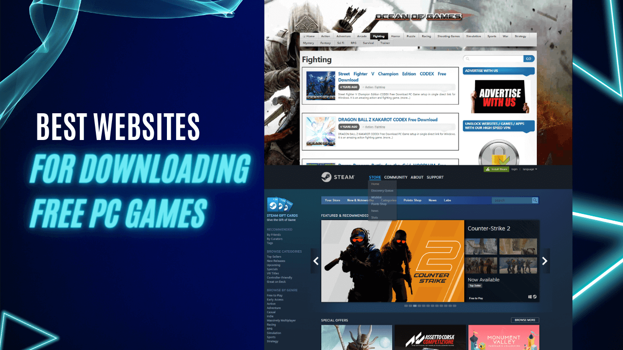 Best websites for downloading free pc games