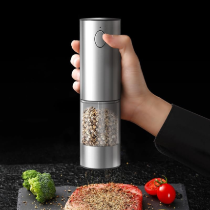 Electric Grinder set Salt and Pepper Rechargeable With Light